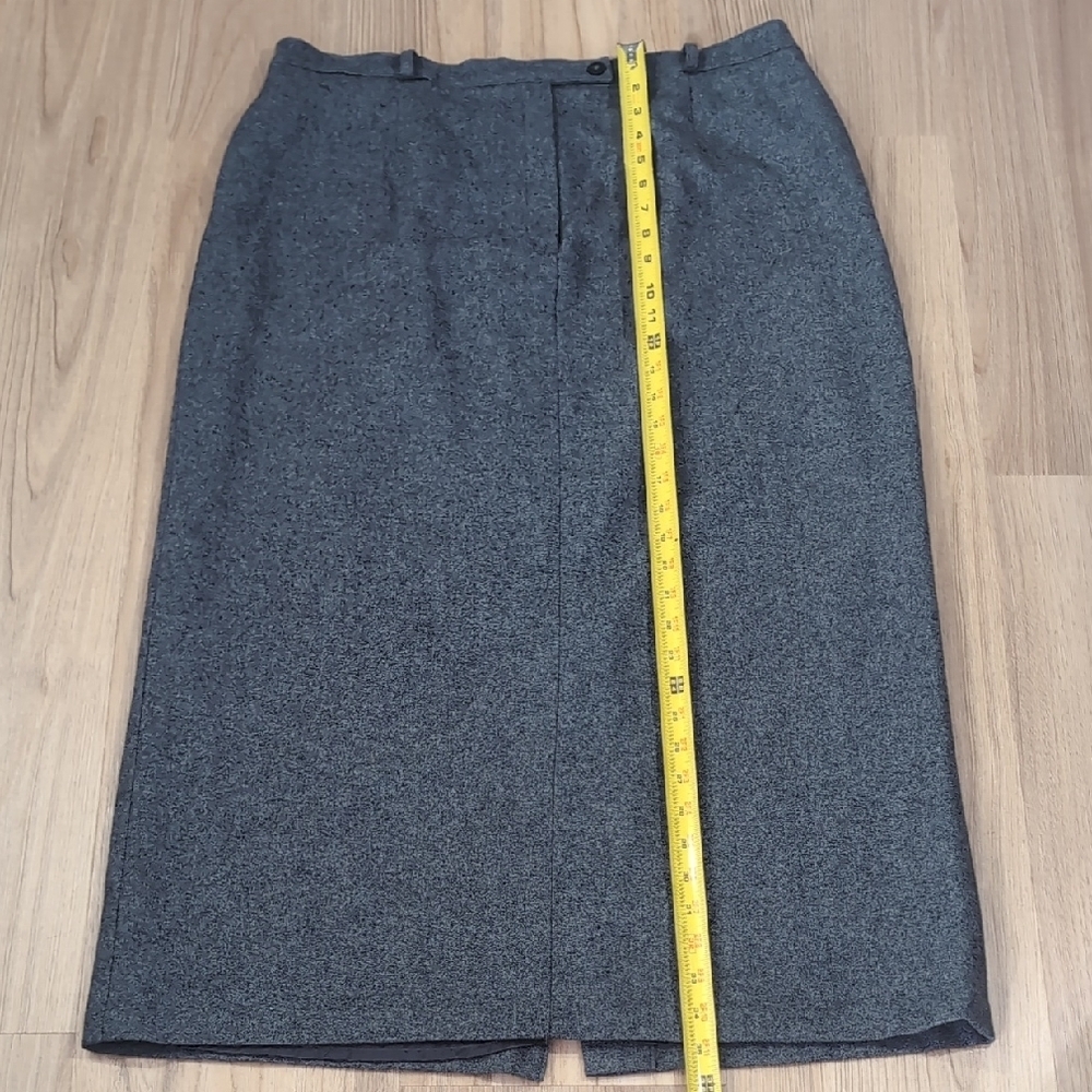 Sag Harbor Gray Wool Blend Women's Skirt - Picture 3 of 5